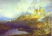 Warkworth Castle Northumberland Thunder Storm Approaching at Sun-Set., J.M.W. Turner